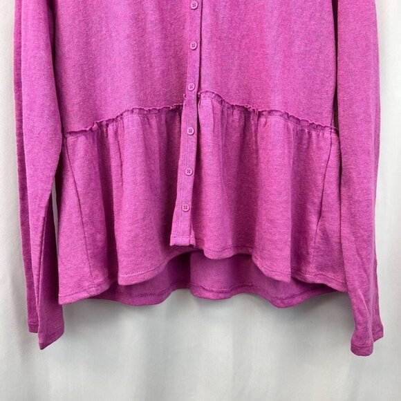 Daily Thread Women Pink Knitted V-Neck Long Sleeves Sweater Top Size Large New - Picture 4 of 9